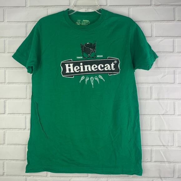 Tee Villain Heinecat tshirt Heineken Catwoman Batman ringspun cotton medium - Picture 2 of 5